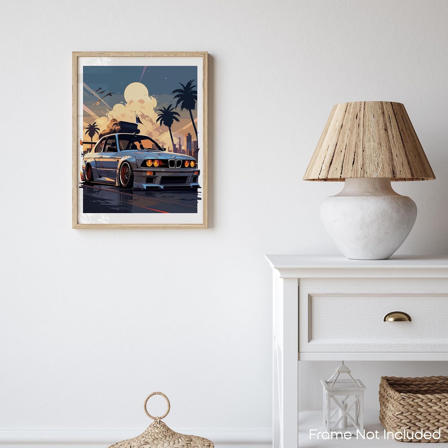 BMW 壁掛　絵　非売品 Amazon.co.jp: 絵画風 壁紙ポスター （はがせるシール式） BMW